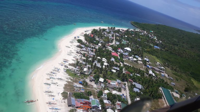 Aerial view of Kinatarkan Island 